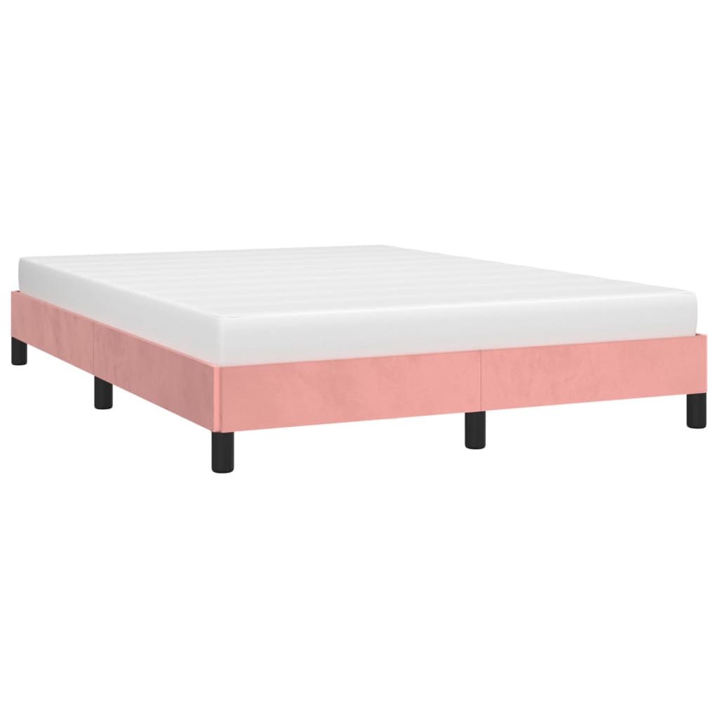 Bedframe fluweel roze 140x200 cm - Griffin Retail