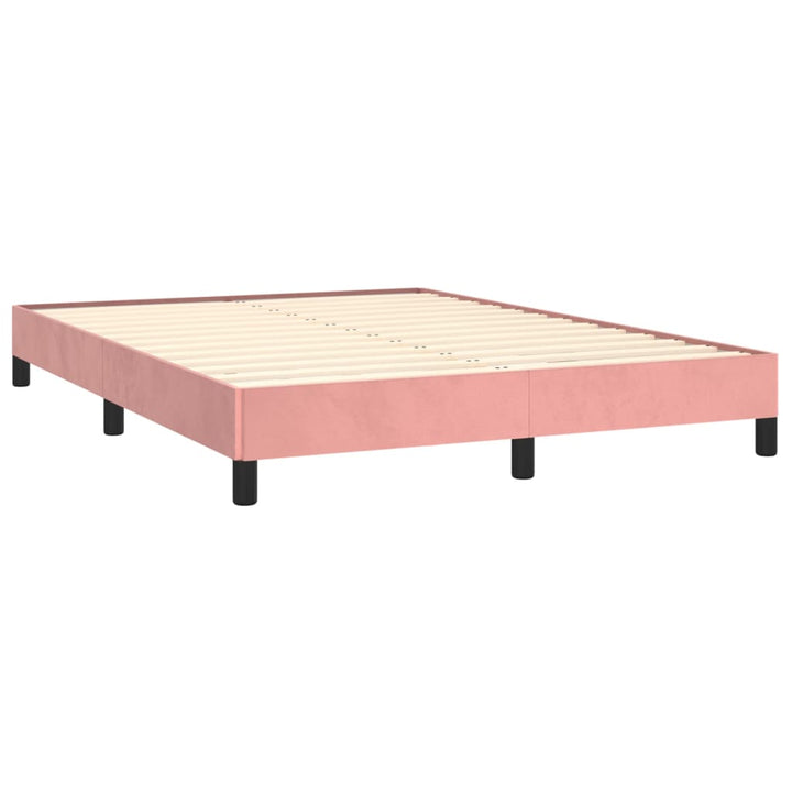 Bedframe fluweel roze 140x200 cm - Griffin Retail