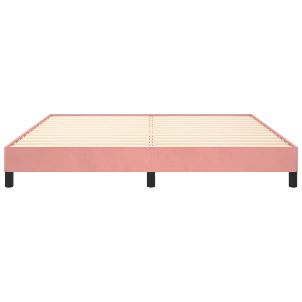 Bedframe fluweel roze 160x200 cm - Griffin Retail