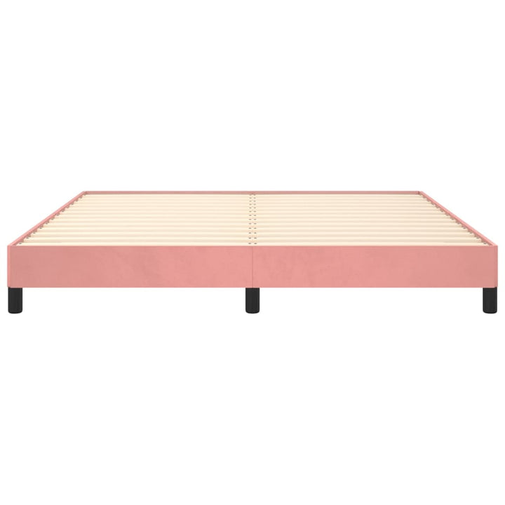 Bedframe fluweel roze 160x200 cm - Griffin Retail