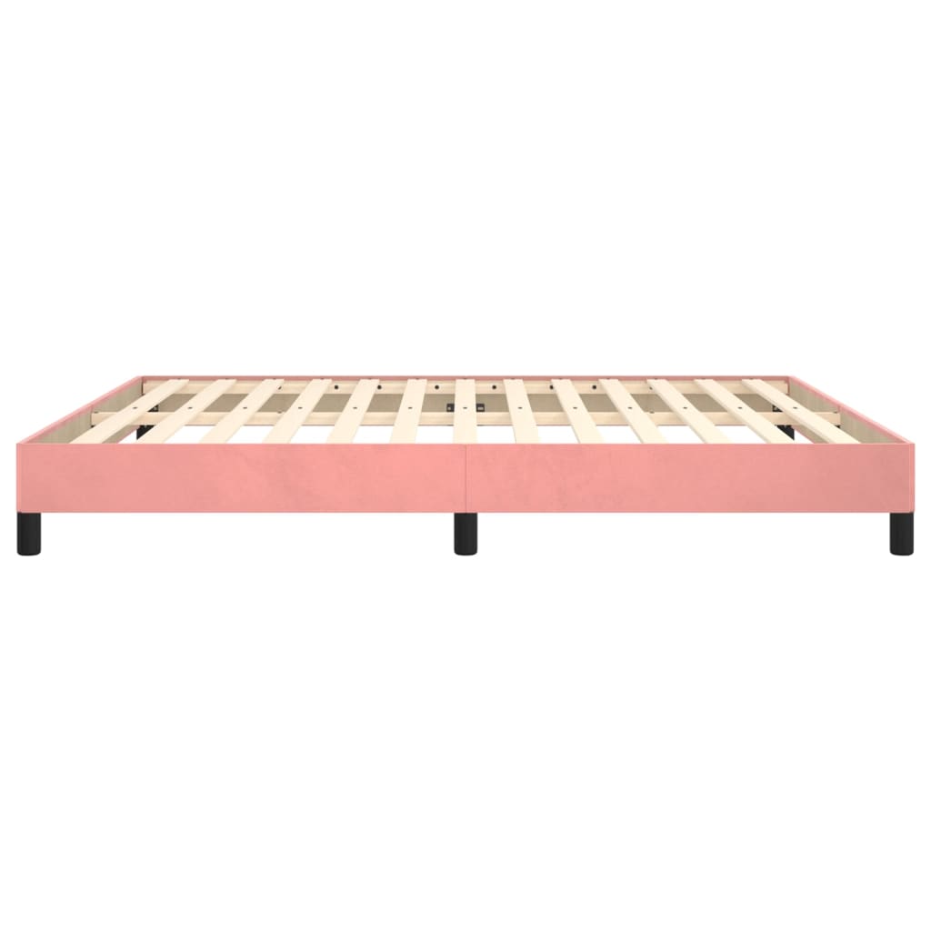 Bedframe fluweel roze 160x200 cm - Griffin Retail