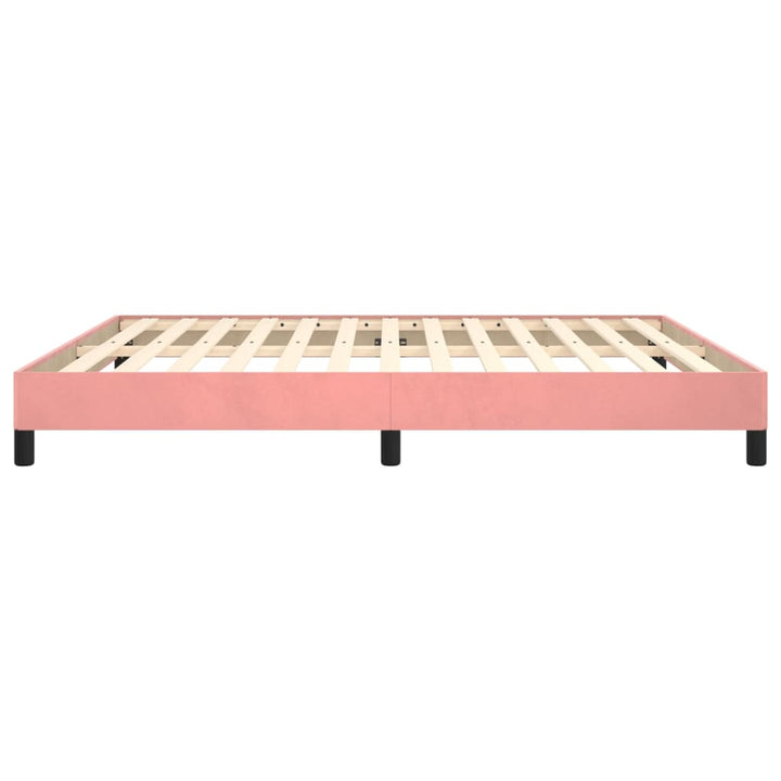 Bedframe fluweel roze 160x200 cm - Griffin Retail