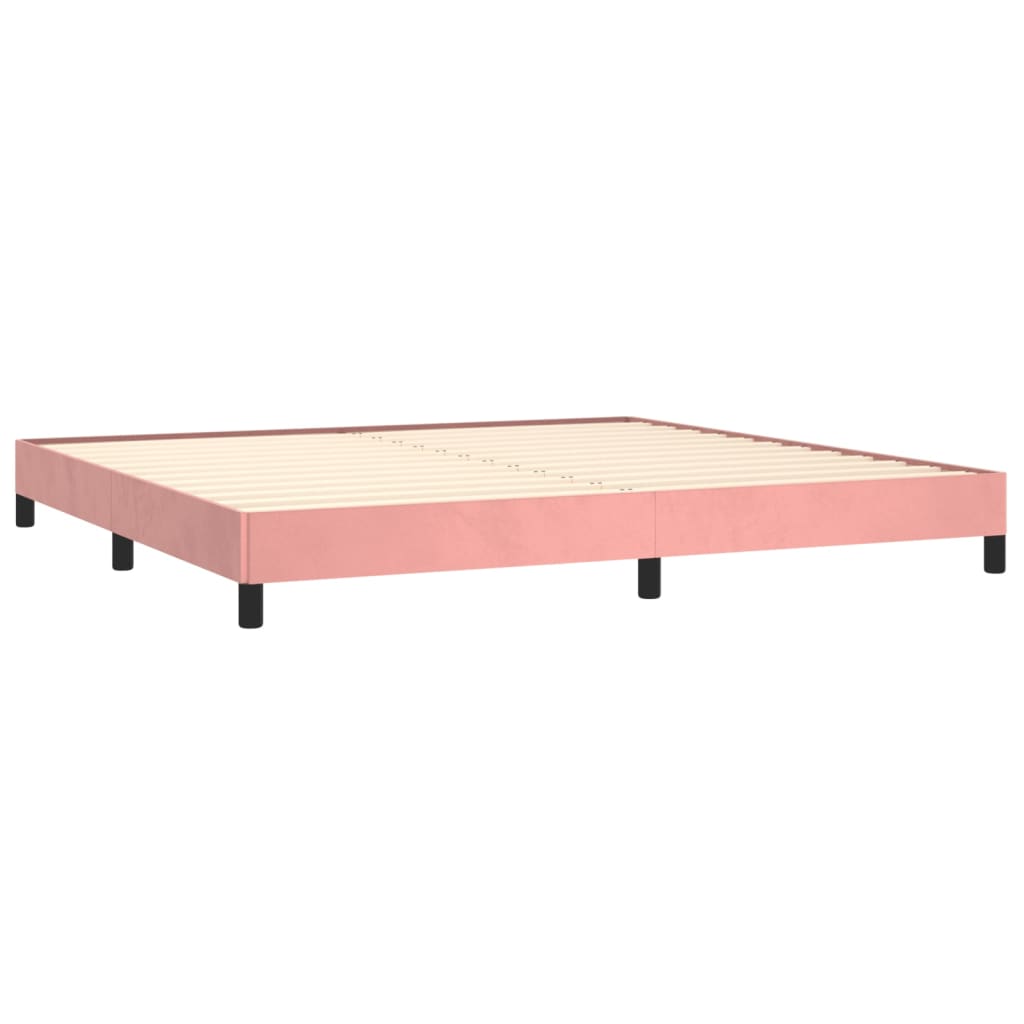 Bedframe fluweel roze 200x200 cm - Griffin Retail