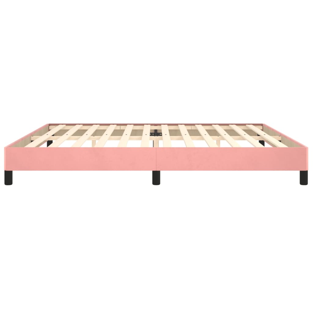 Bedframe fluweel roze 200x200 cm - Griffin Retail