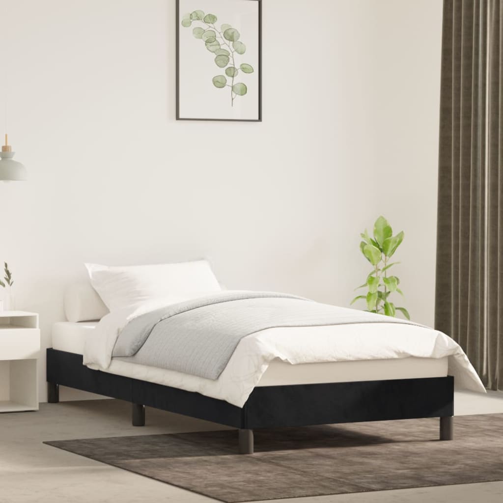 Bedframe fluweel zwart 90x200 cm - Griffin Retail