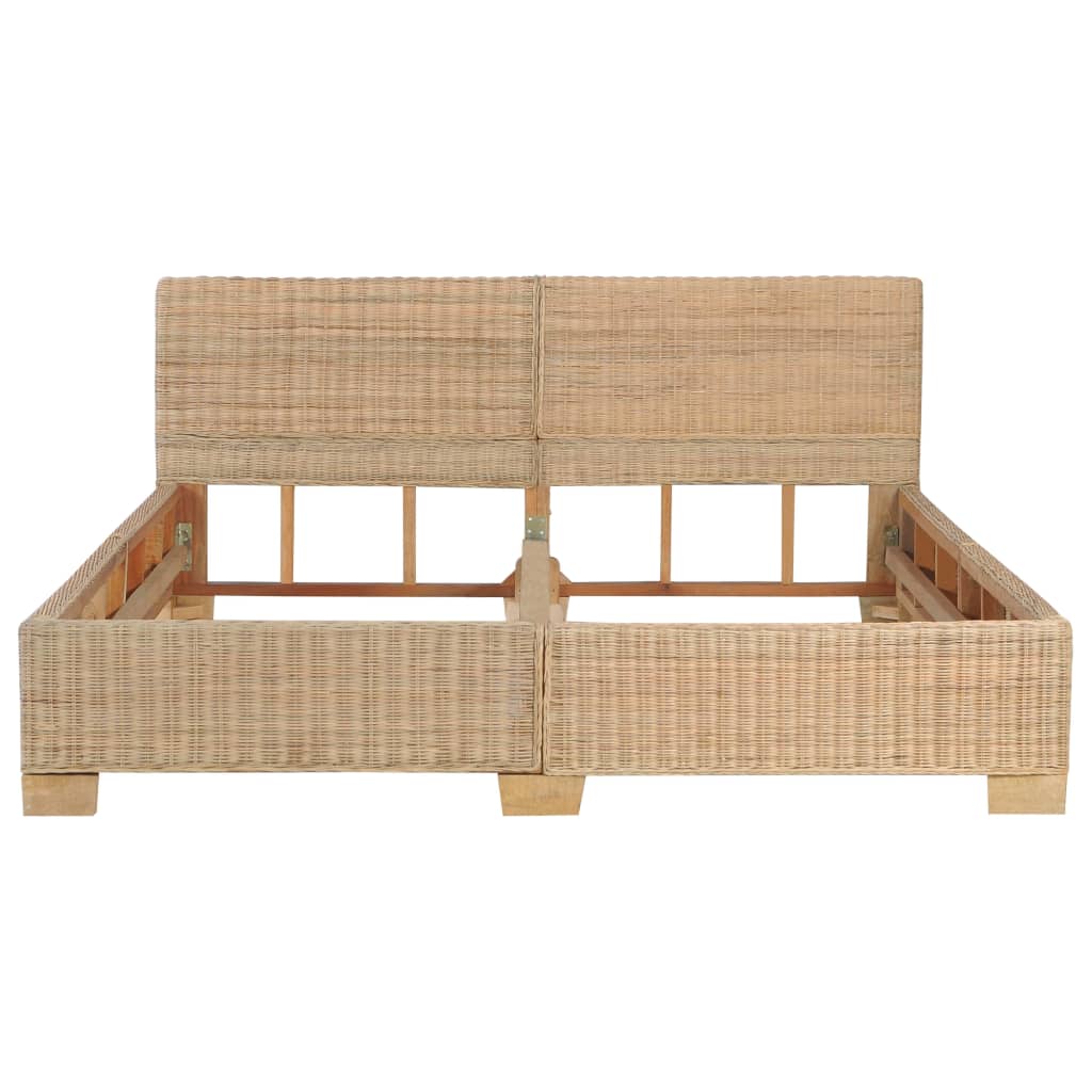 Bedframe handgeweven echt rattan 160x200 cm - Griffin Retail