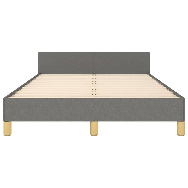 Bedframe met hoofdeinde stof donkergrijs 120x200 cm - Griffin Retail