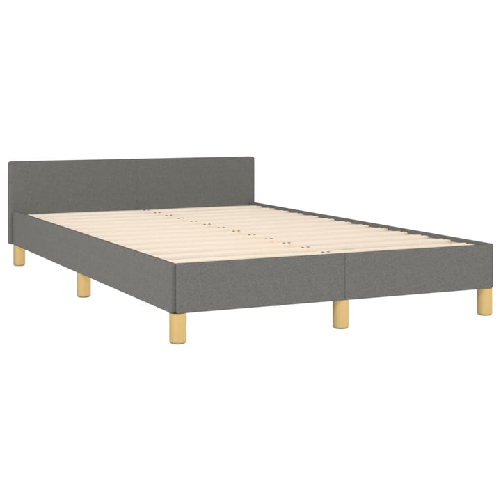 Bedframe met hoofdeinde stof donkergrijs 120x200 cm - Griffin Retail