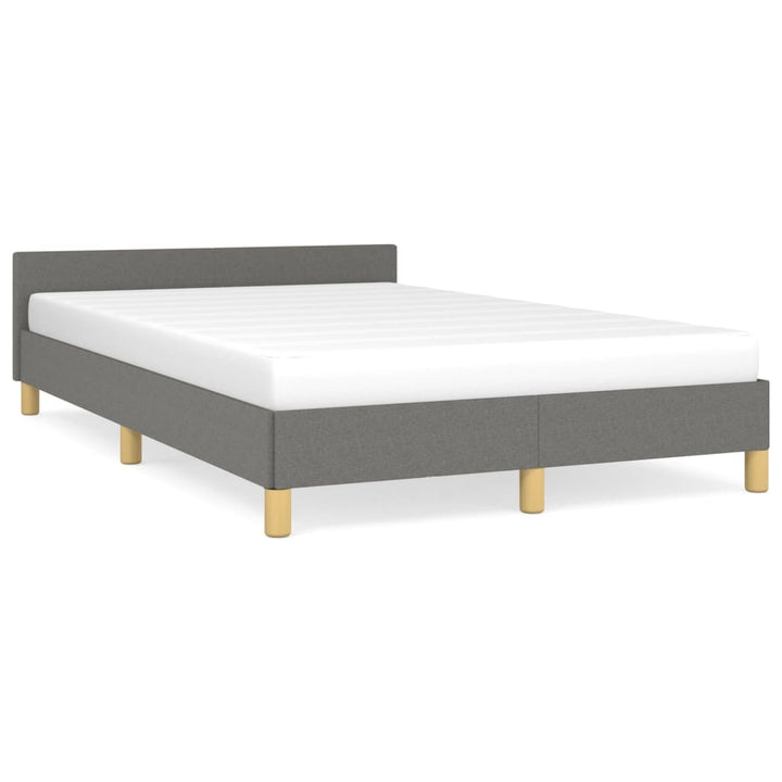 Bedframe met hoofdeinde stof donkergrijs 120x200 cm - Griffin Retail