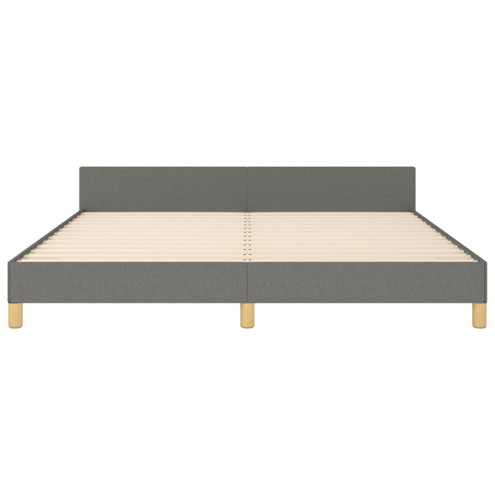 Bedframe met hoofdeinde stof donkergrijs 180x200 cm - Griffin Retail