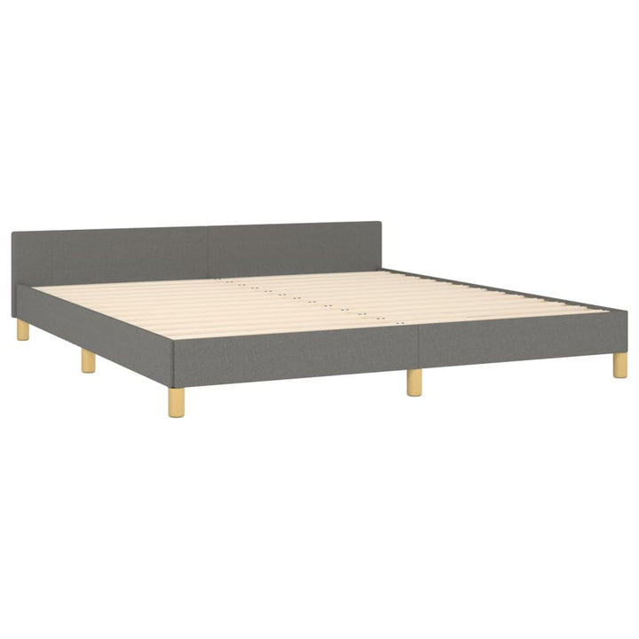 Bedframe met hoofdeinde stof donkergrijs 180x200 cm - Griffin Retail