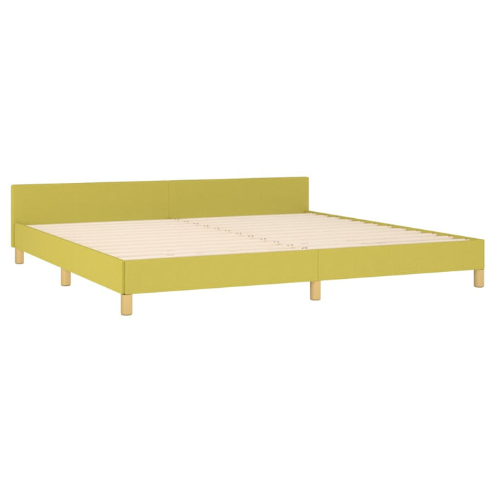 Bedframe met hoofdeinde stof groen 200x200 cm - Griffin Retail