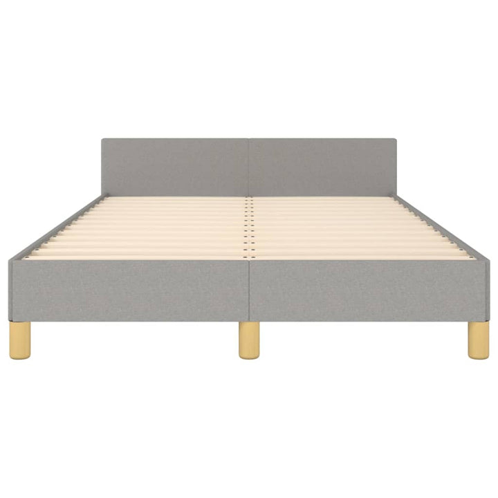 Bedframe met hoofdeinde stof lichtgrijs 120x200 cm - Griffin Retail