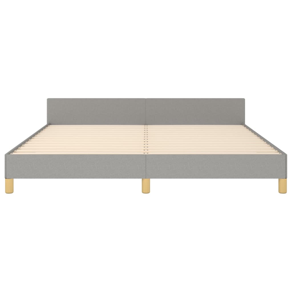 Bedframe met hoofdeinde stof lichtgrijs 180x200 cm - Griffin Retail