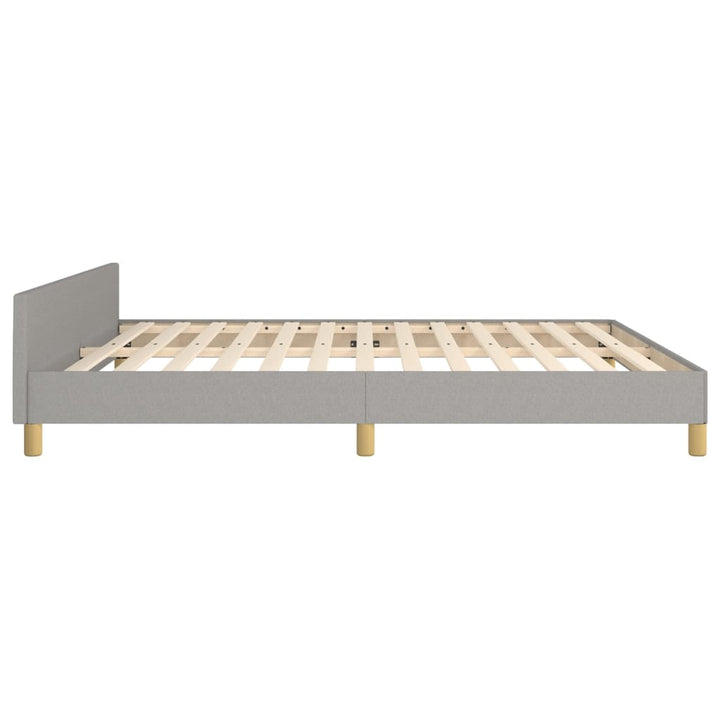 Bedframe met hoofdeinde stof lichtgrijs 180x200 cm - Griffin Retail