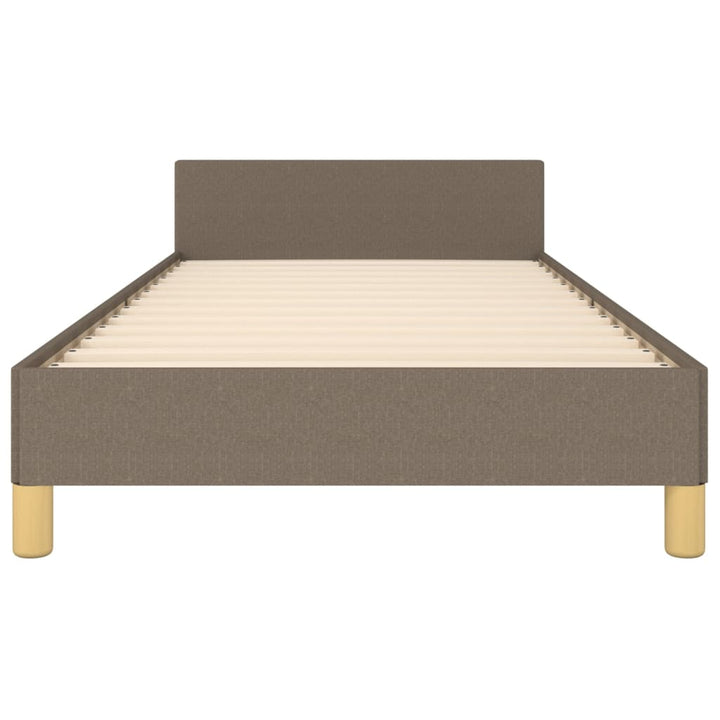 Bedframe met hoofdeinde stof taupe 90x200 cm - Griffin Retail