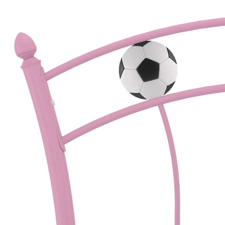 Bedframe met voetbaldesign metaal roze 90x200 cm - Griffin Retail