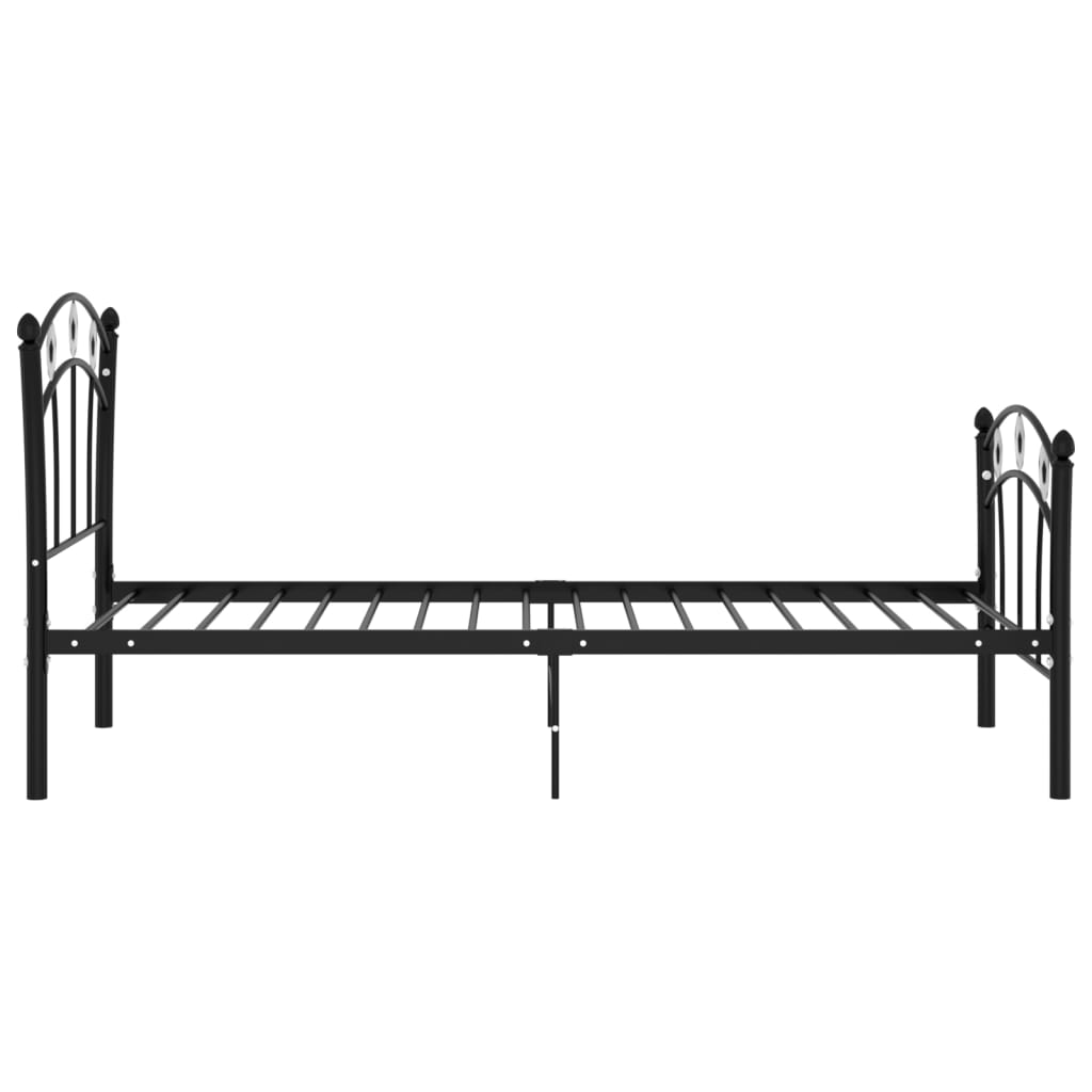 Bedframe met voetbaldesign metaal zwart 90x200 cm - Griffin Retail