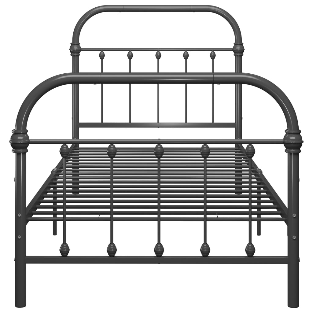 Bedframe metaal grijs 100x200 cm - Griffin Retail