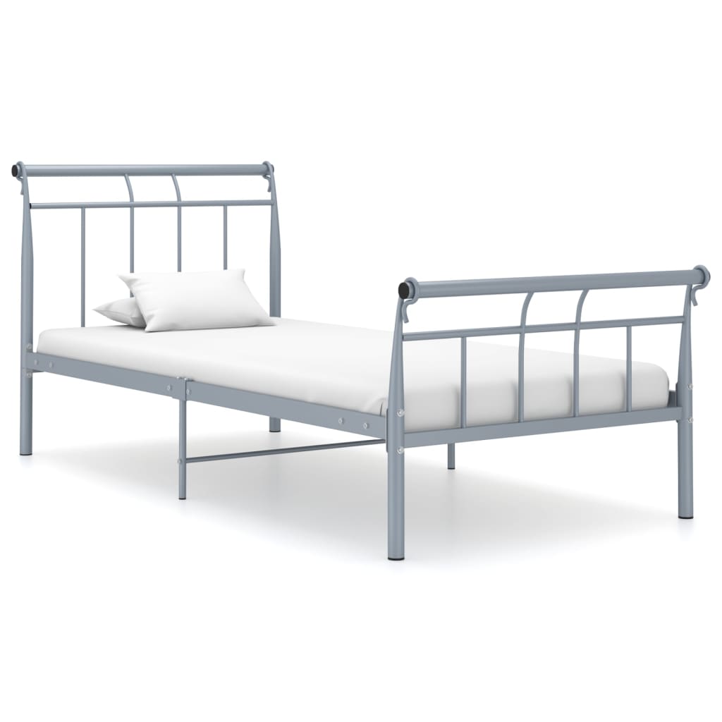 Bedframe metaal grijs 100x200 cm - Griffin Retail