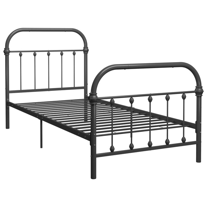 Bedframe metaal grijs 100x200 cm - Griffin Retail