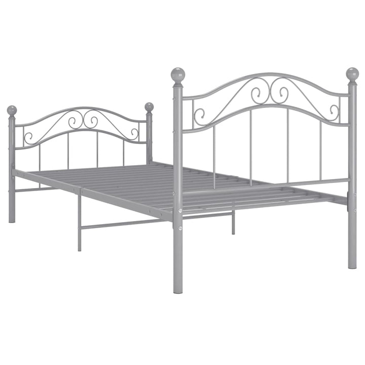 Bedframe metaal grijs 100x200 cm - Griffin Retail