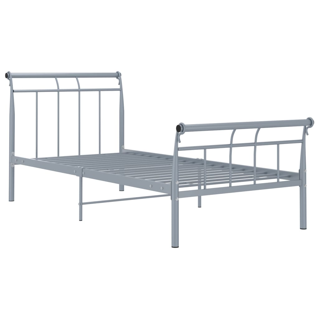 Bedframe metaal grijs 100x200 cm - Griffin Retail