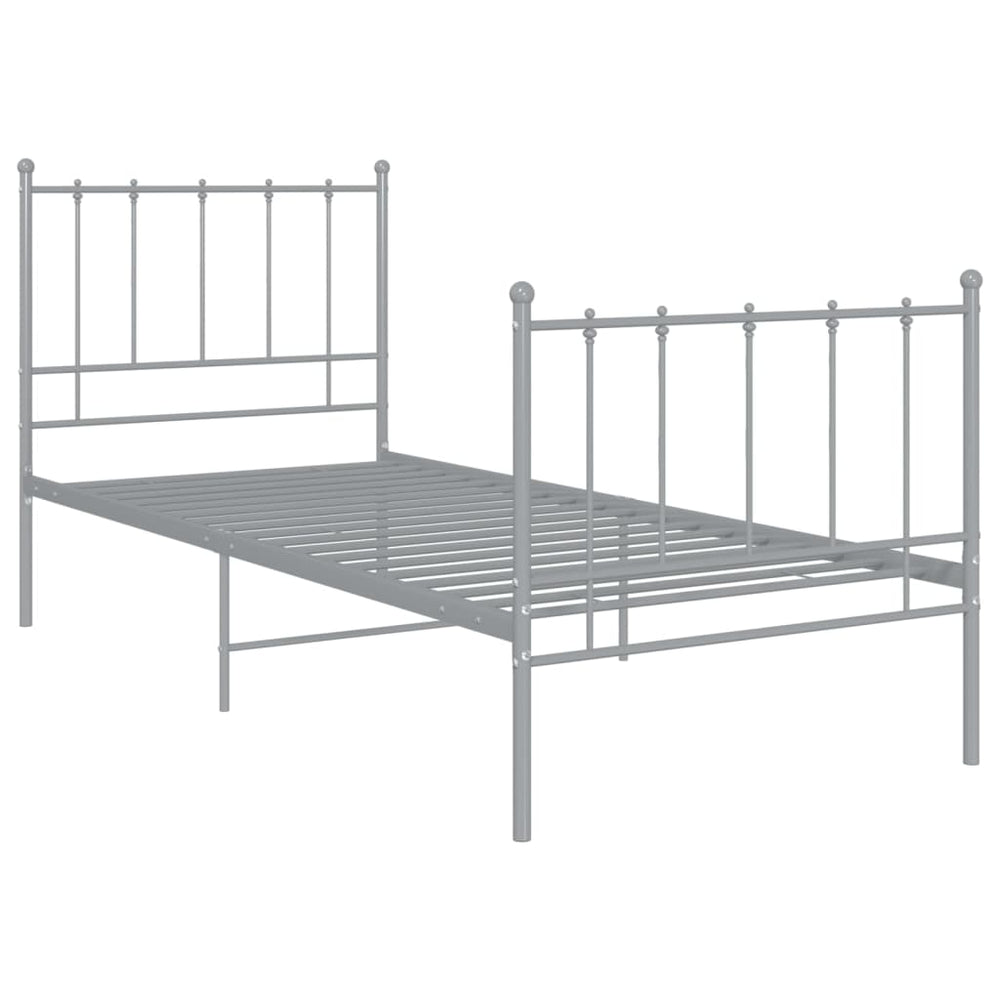 Bedframe metaal grijs 100x200 cm - Griffin Retail