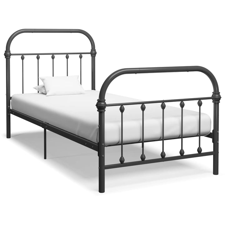 Bedframe metaal grijs 100x200 cm - Griffin Retail