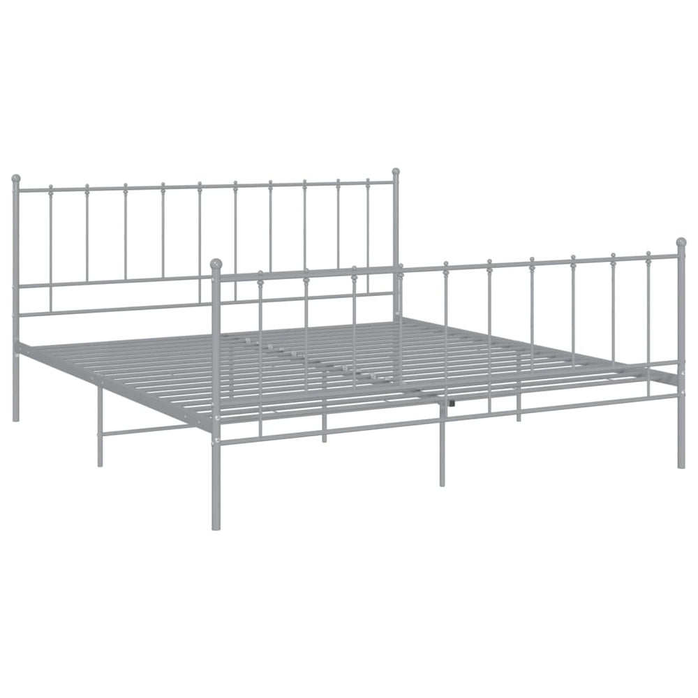 Bedframe metaal grijs 140x200 cm - Griffin Retail