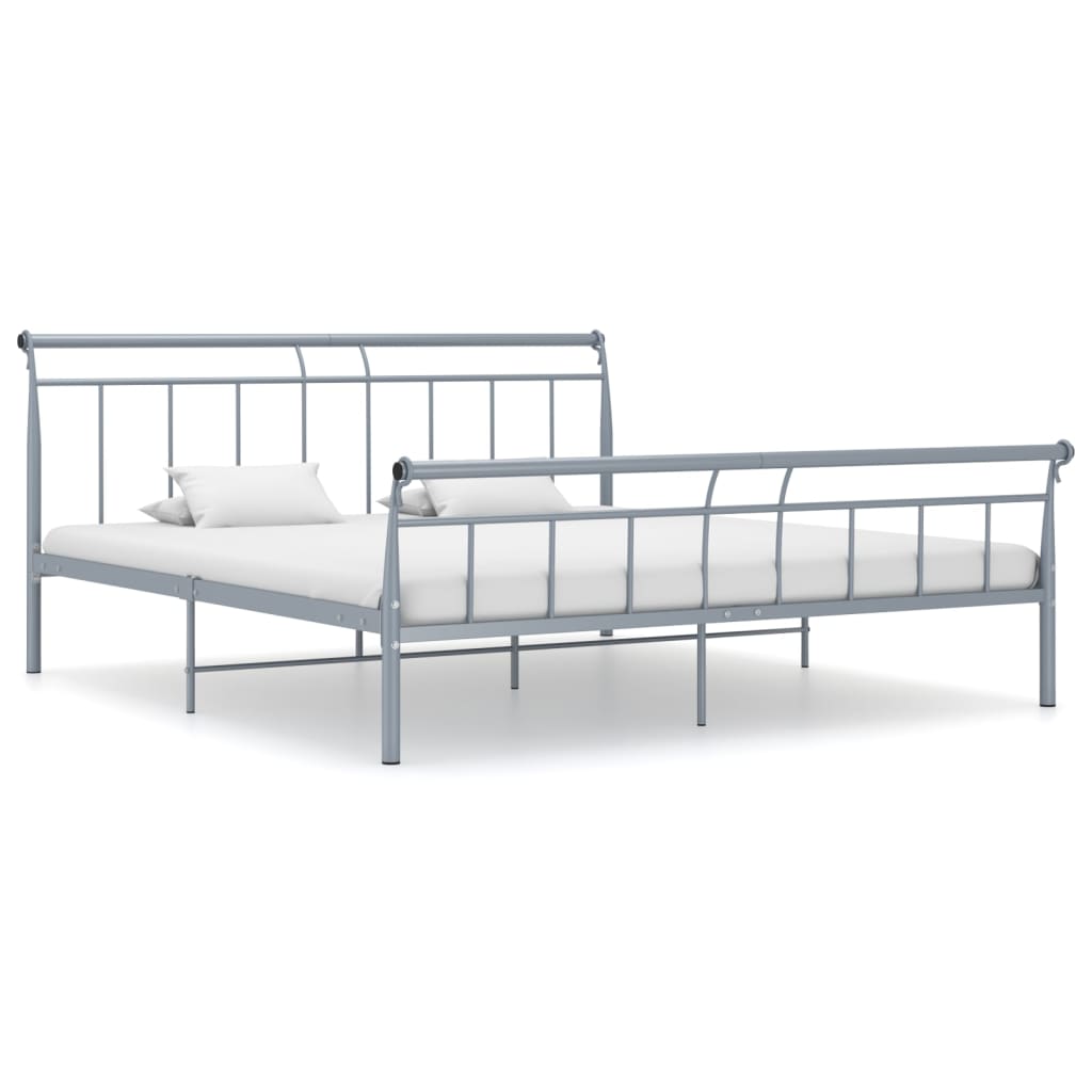 Bedframe metaal grijs 200x200 cm - Griffin Retail