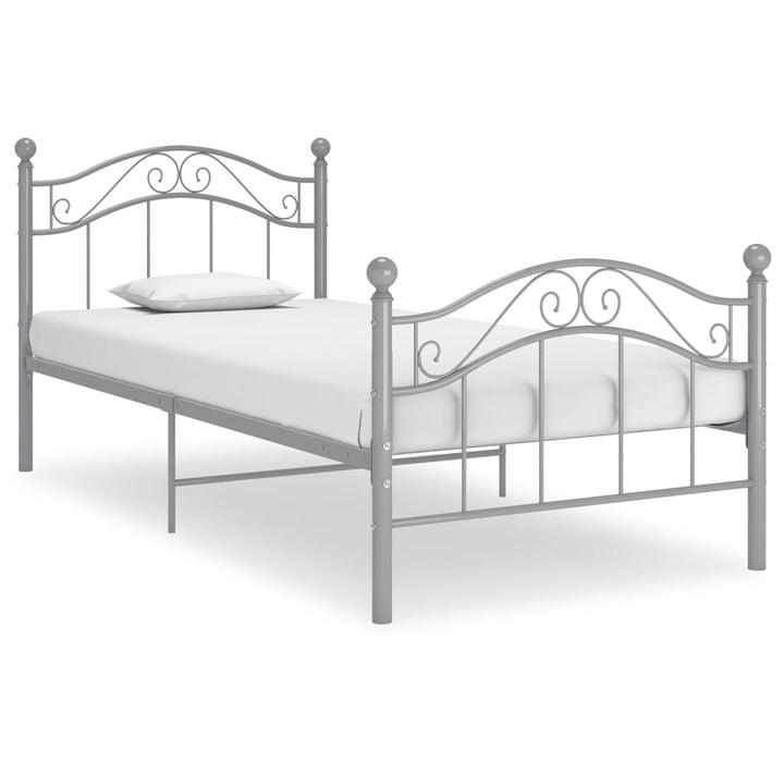 Bedframe metaal grijs 90x200 cm - Griffin Retail