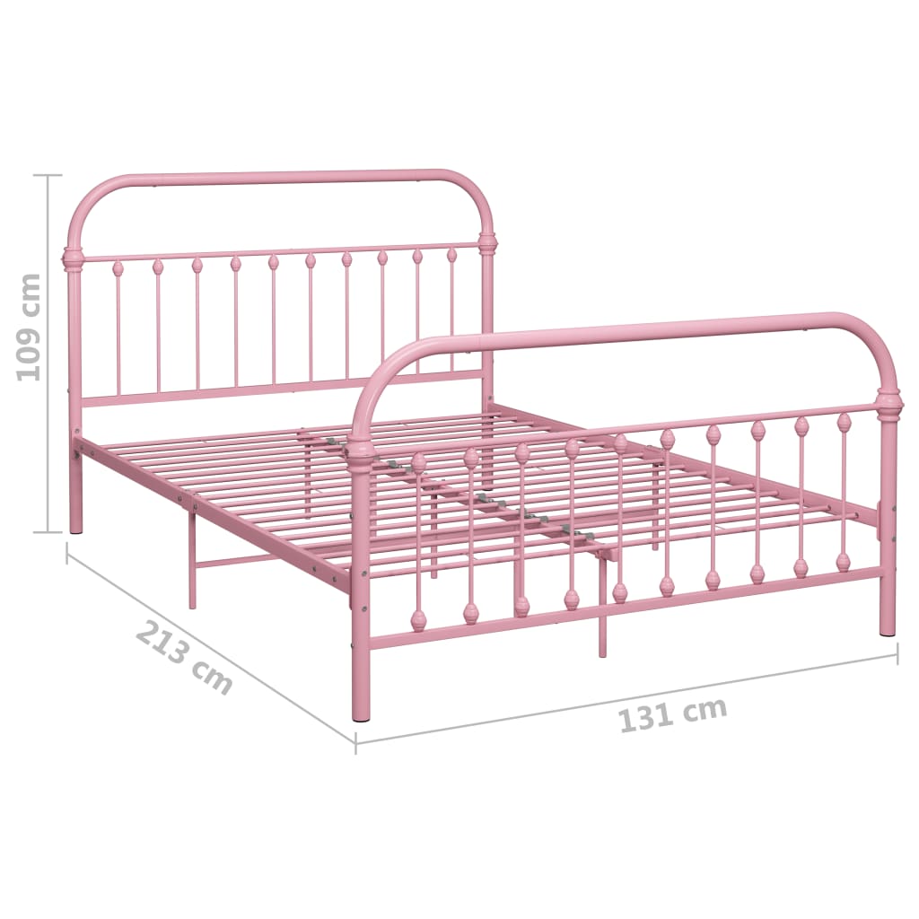 Bedframe metaal roze 120x200 cm - Griffin Retail