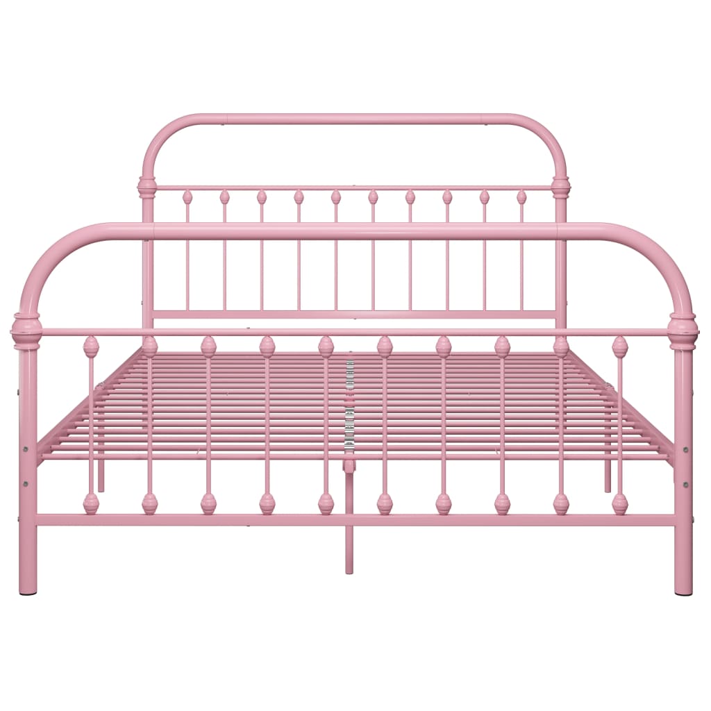Bedframe metaal roze 140x200 cm - Griffin Retail