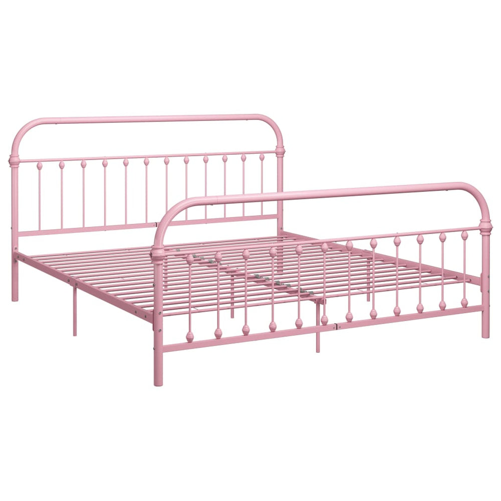 Bedframe metaal roze 180x200 cm - Griffin Retail