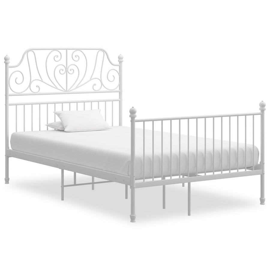 Bedframe metaal wit 120x200 cm - Griffin Retail