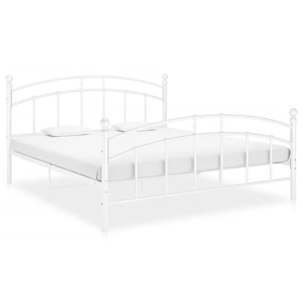 Bedframe metaal wit 140x200 cm - Griffin Retail