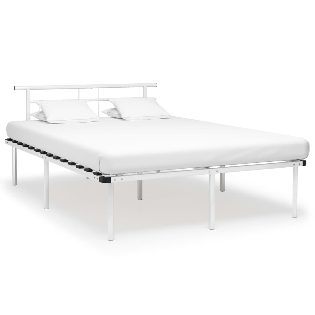 Bedframe metaal wit 140x200 cm - Griffin Retail