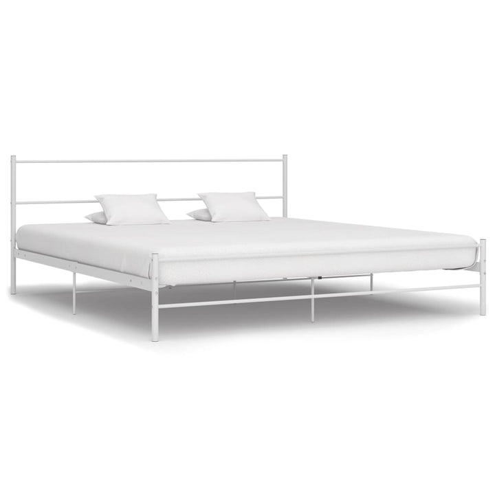 Bedframe metaal wit 160x200 cm - Griffin Retail