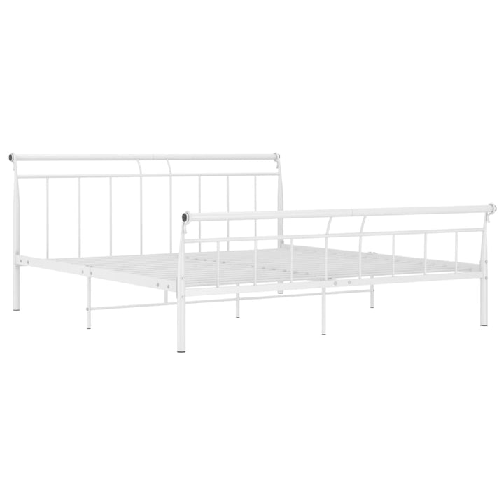 Bedframe metaal wit 160x200 cm - Griffin Retail