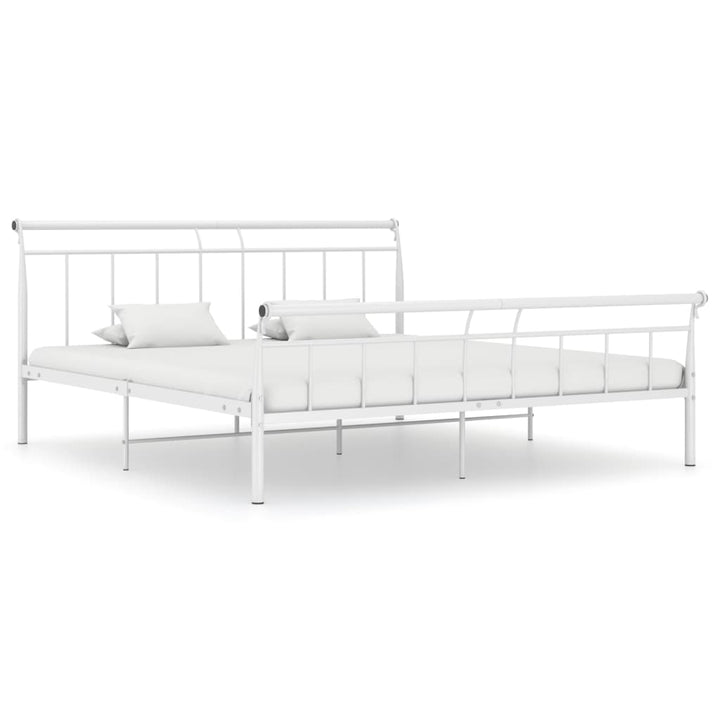 Bedframe metaal wit 160x200 cm - Griffin Retail