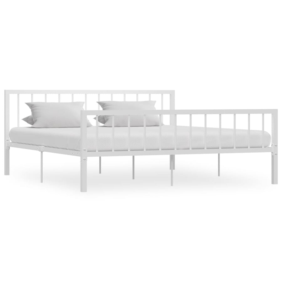 Bedframe metaal wit 180x200 cm - Griffin Retail