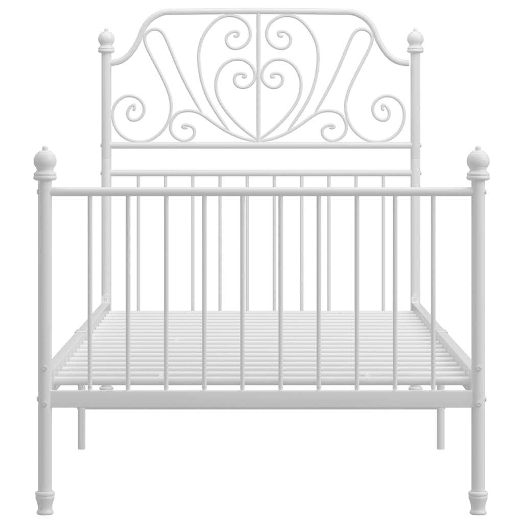 Bedframe metaal wit 90x200 cm - Griffin Retail