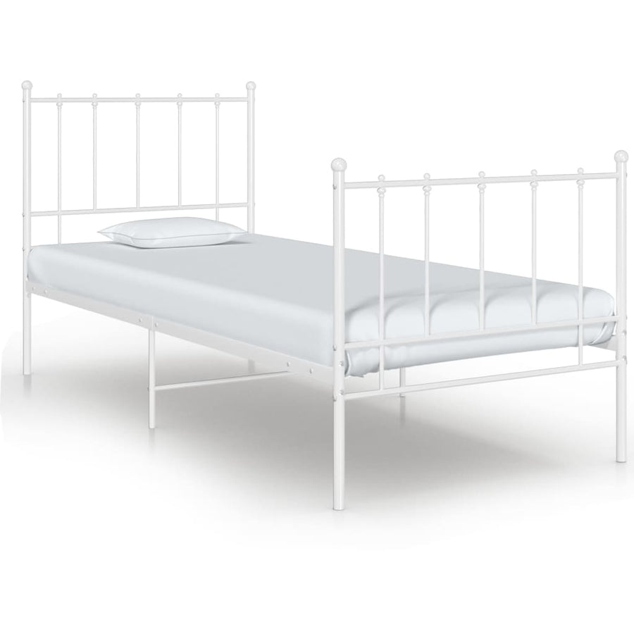 Bedframe metaal wit 90x200 cm - Griffin Retail