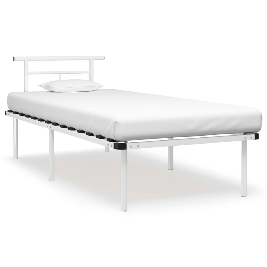 Bedframe metaal wit 90x200 cm - Griffin Retail