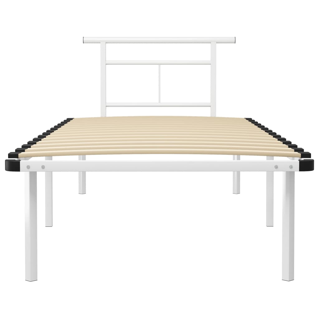 Bedframe metaal wit 90x200 cm - Griffin Retail