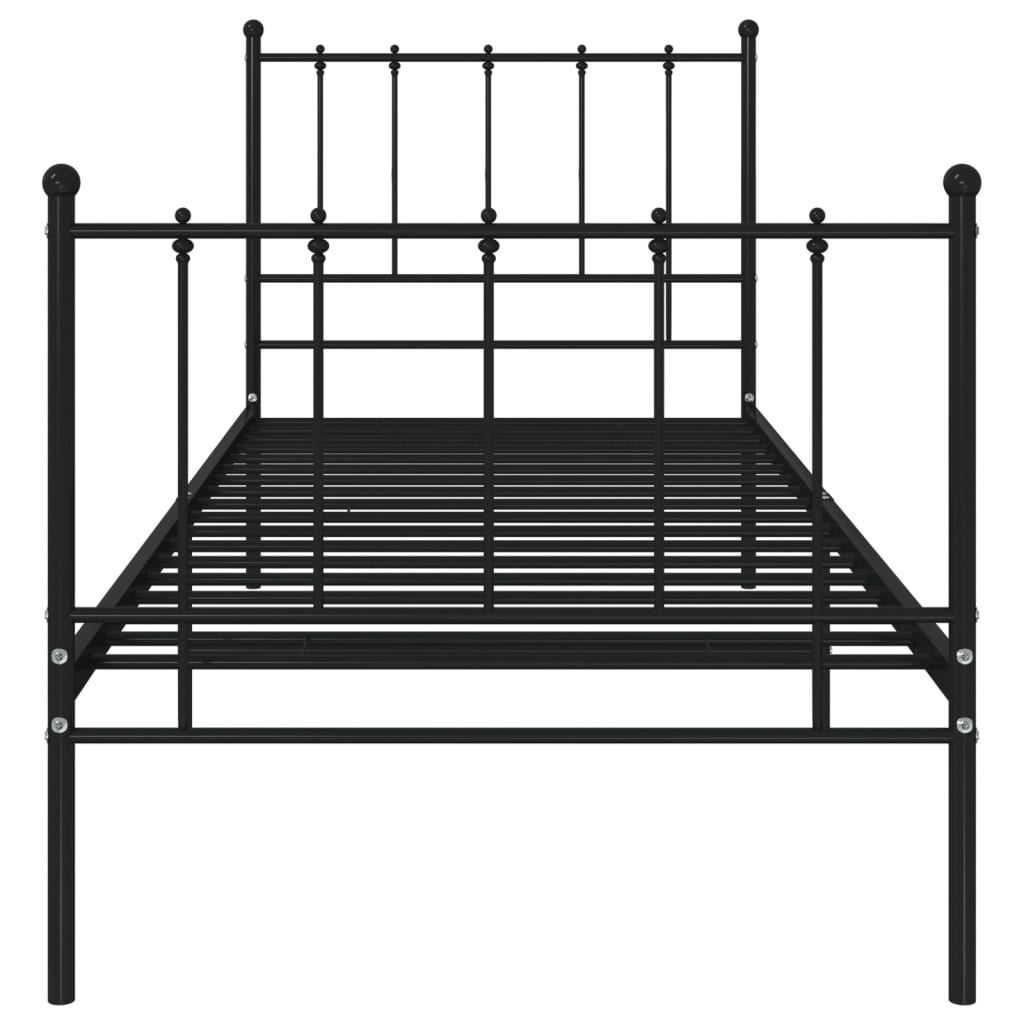 Bedframe metaal zwart 100x200 cm - Griffin Retail