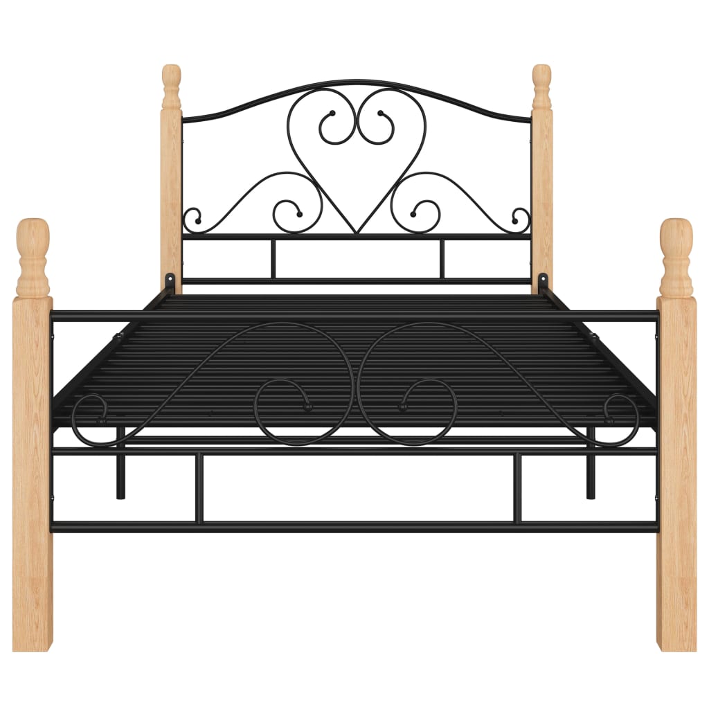 Bedframe metaal zwart 100x200 cm - Griffin Retail