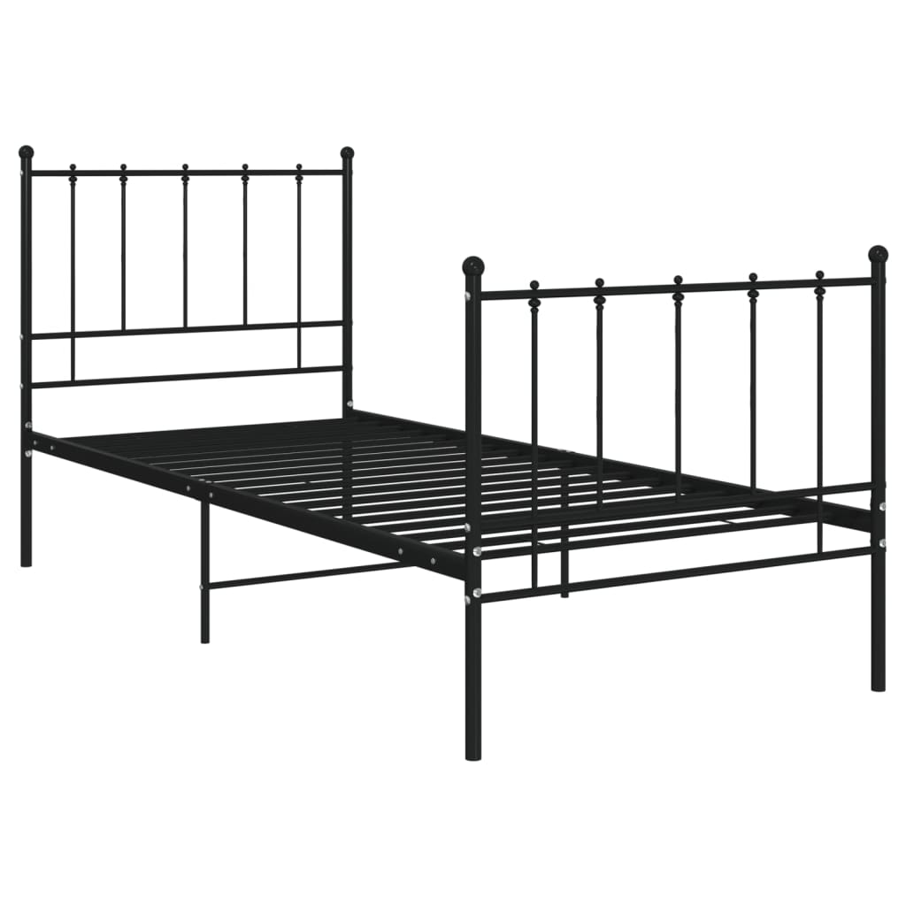 Bedframe metaal zwart 100x200 cm - Griffin Retail