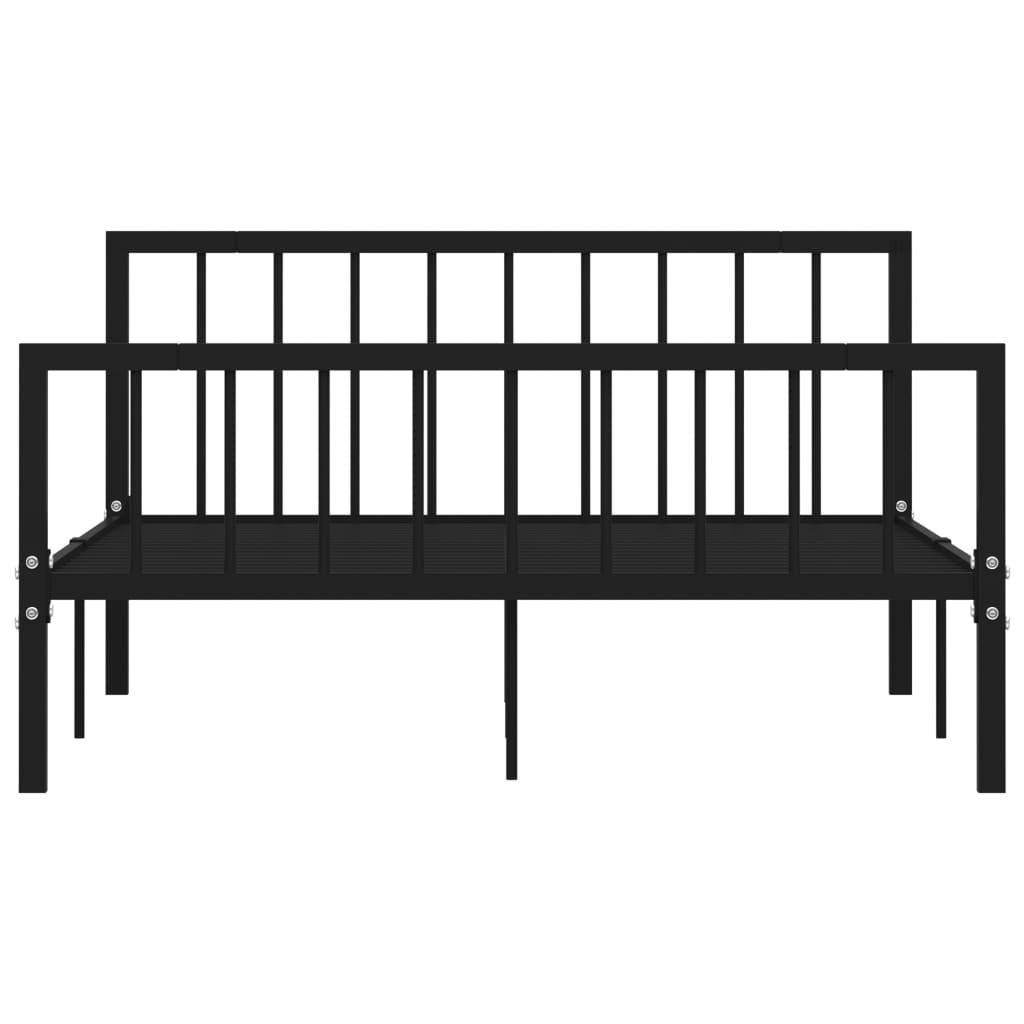 Bedframe metaal zwart 140x200 cm - Griffin Retail